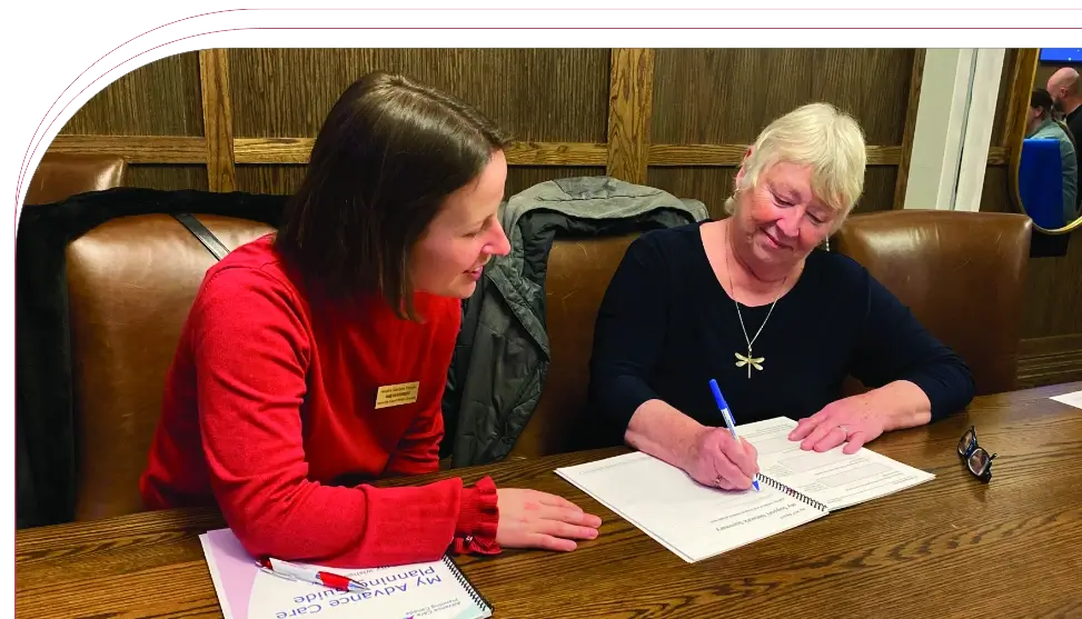 Photo of Vanessa, with Advanced Care Planning workshop participant