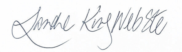 Signature of Sandra King Webster