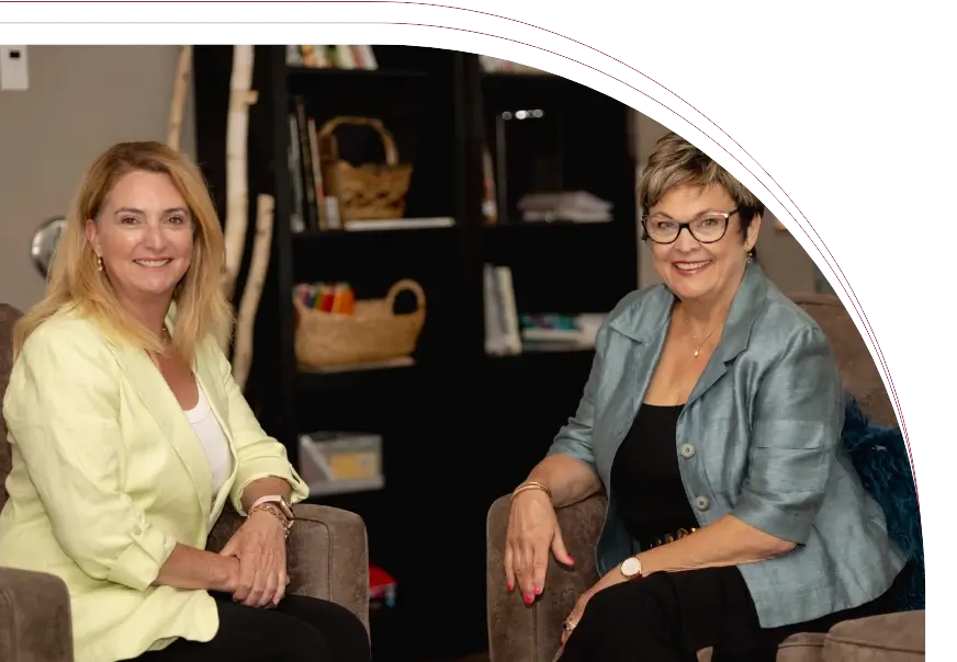 Photo of Sandra King Webster and Sandra Sullivan