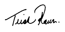 Signature of Trish Rawn