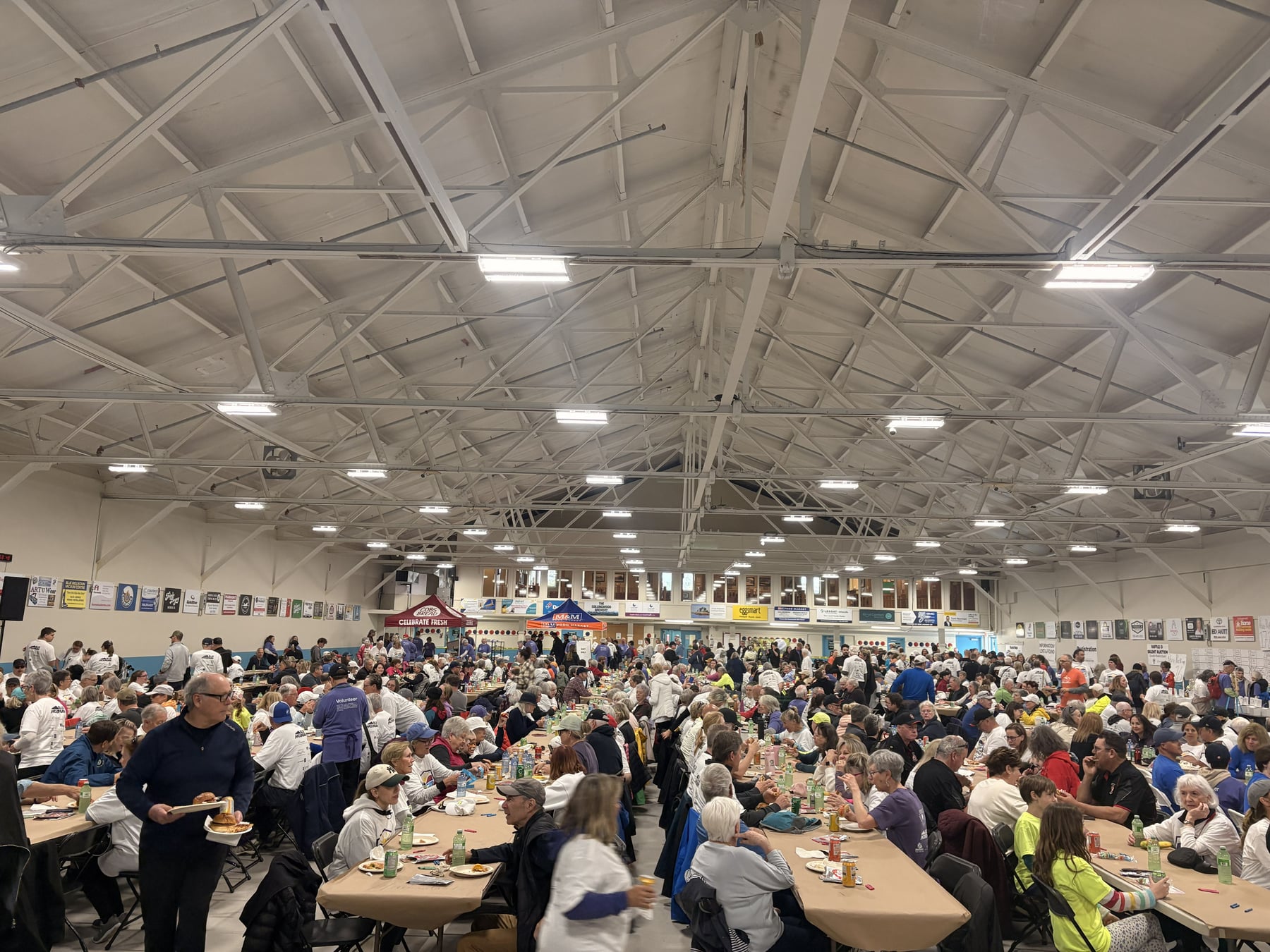 Community members gathered at a hospice fundraising event