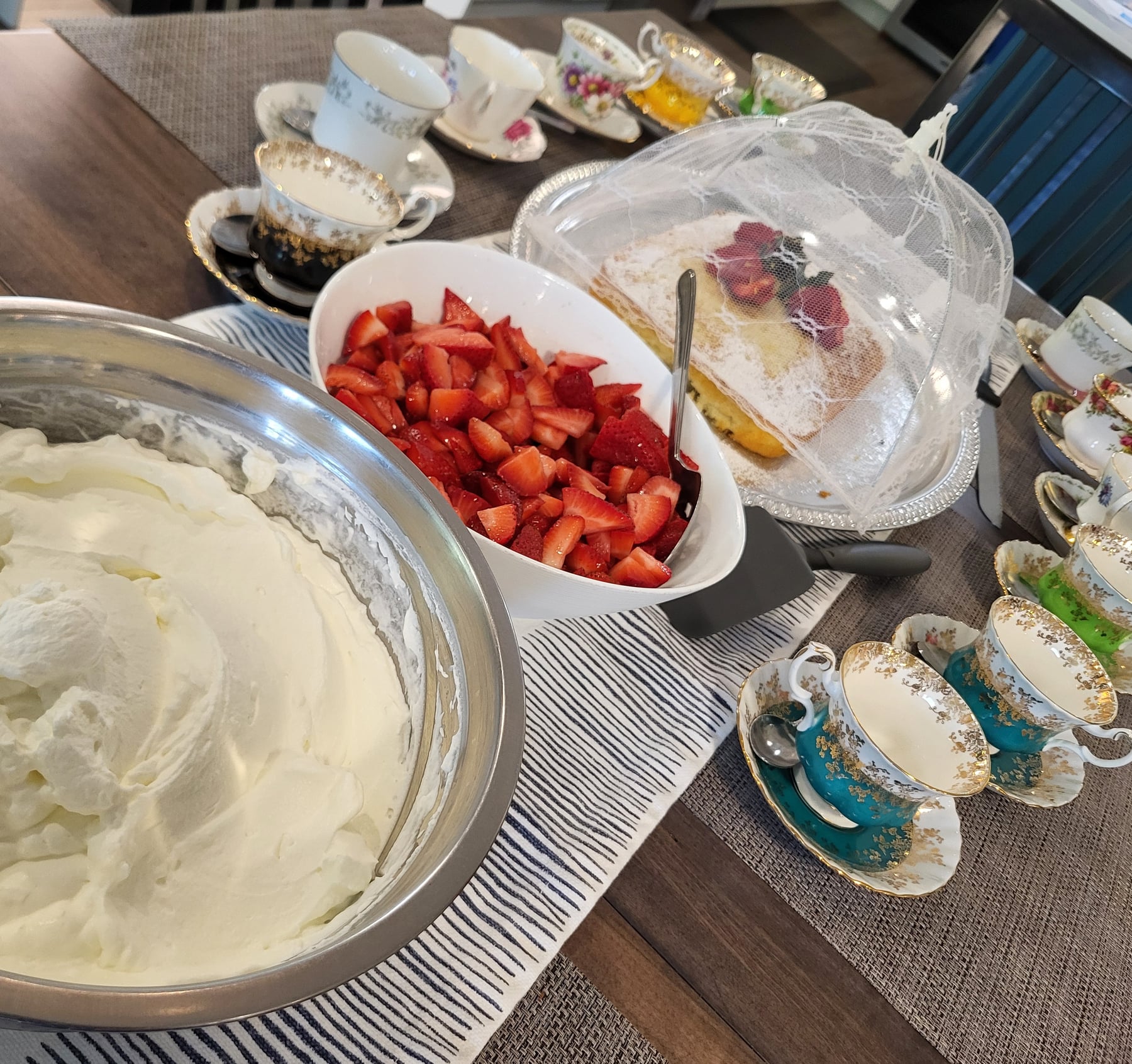 A family meal shared at Campbell House